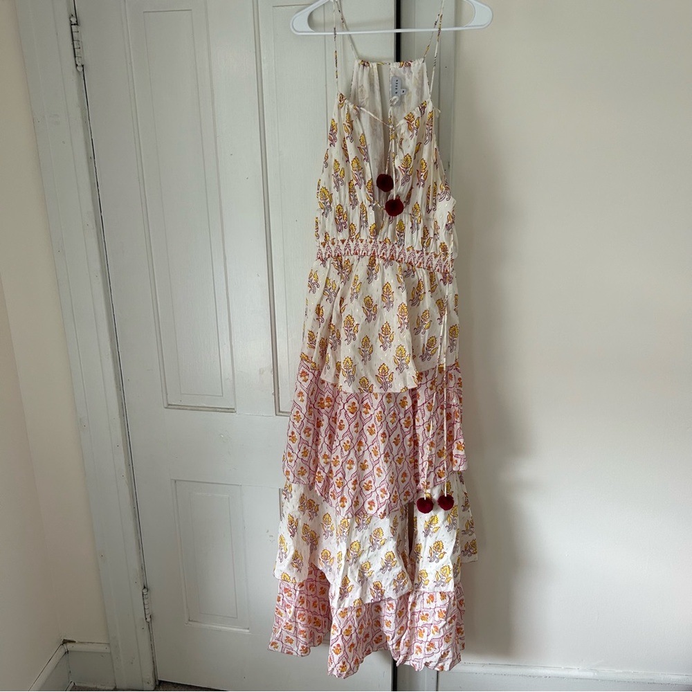Ash & Eden printed maxi dress, size medium, NWT, slit by the leg
